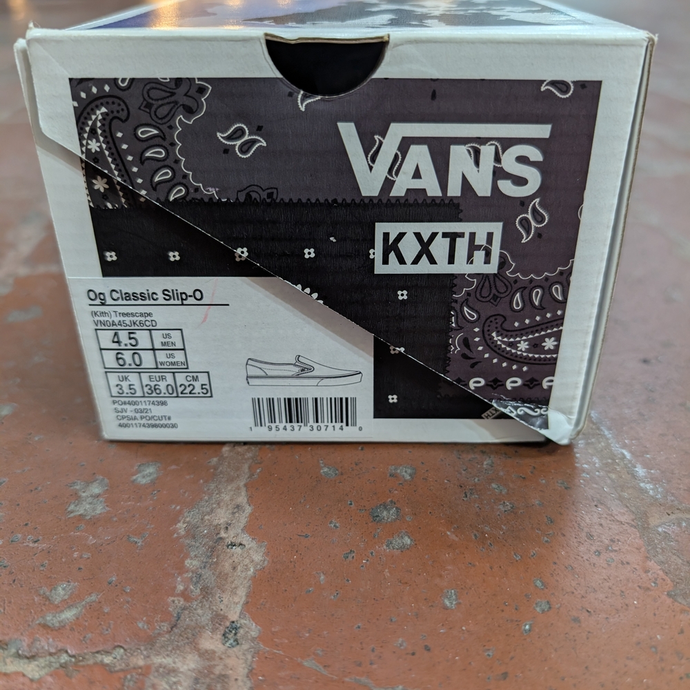 Kith x Vans Vault OG Classic Slip-On LX "Treescape" sneaker NWT!! - Picture 2 of 5